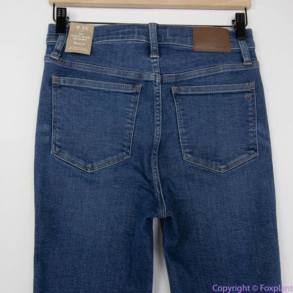 NEW Madewell 10" High-Rise Skinny Jeans‎ in Wendover Wash: TENCEL™, 26 - Picture 6 of 15